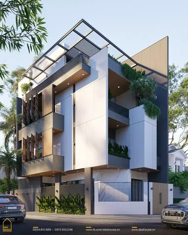 Mẫu Thiết Kế Nhà Mặt Tiền 6m Lô Góc