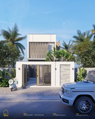 Mẫu Thiết Kế Nhà Mặt Tiền 6m 2 Tầng