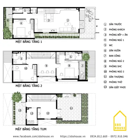 Mẫu Thiết Kế Nhà 2 Tầng 1 Tum Mặt Tiền 6m