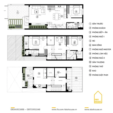 Mẫu Nhà Mặt Tiền 6m 3 Tầng