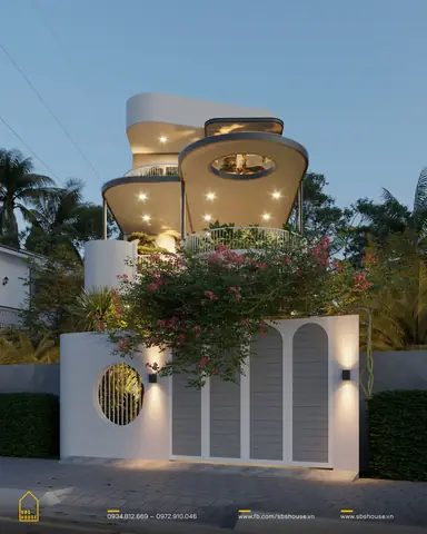 Mẫu Thiết Kế Nhà Mặt Tiền 6m Có Gara