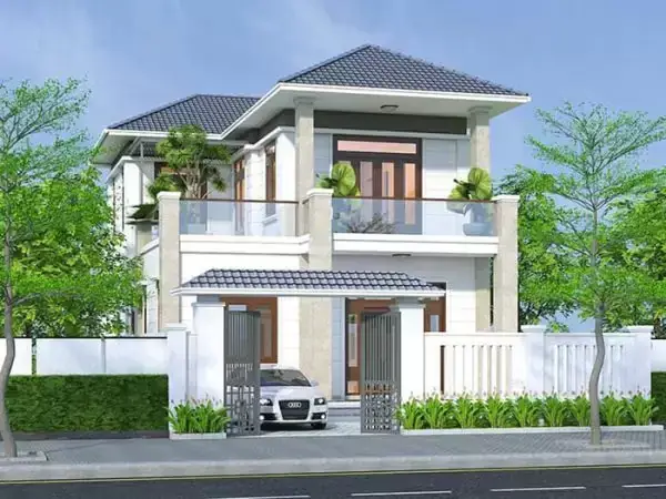 Mẫu Biệt Thự Phố Mini 2 Tầng Hiện Đại
