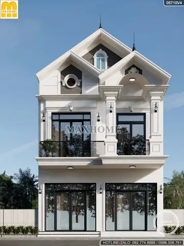 Top Những Mẫu Nhà 2 Tầng Mái Thái Tân Cổ Điển Mặt Tiền 7m Đẹp Nhất Năm 2025