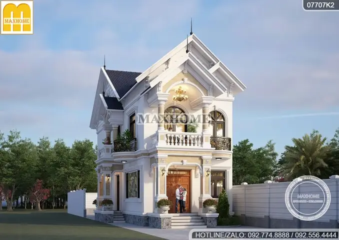 Top Những Mẫu Nhà 2 Tầng Mái Thái Tân Cổ Điển Mặt Tiền 7m Đẹp Nhất Năm 2025 Top Những Mẫu Nhà 2 Tầng Mái Thái Tân Cổ Điển Mặt Tiền 7m Đẹp Nhất Năm 2025