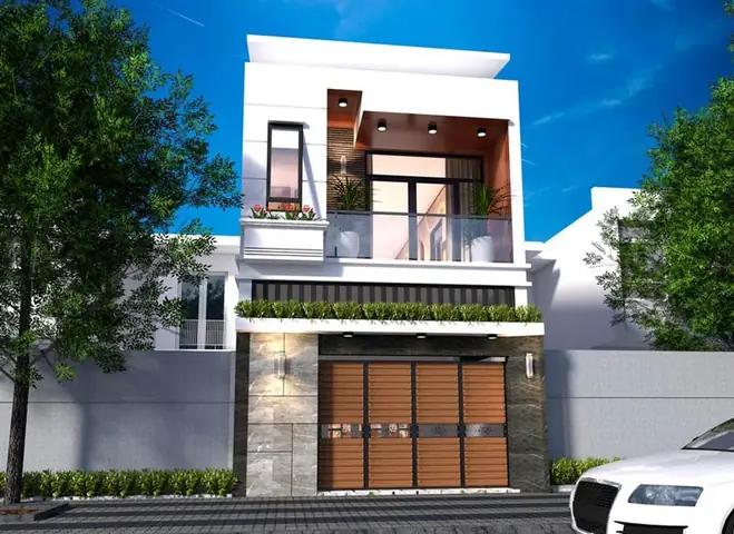 Mẫu Nhà Phố Ngang 7m 2 Tầng 3 Phòng Ngủ