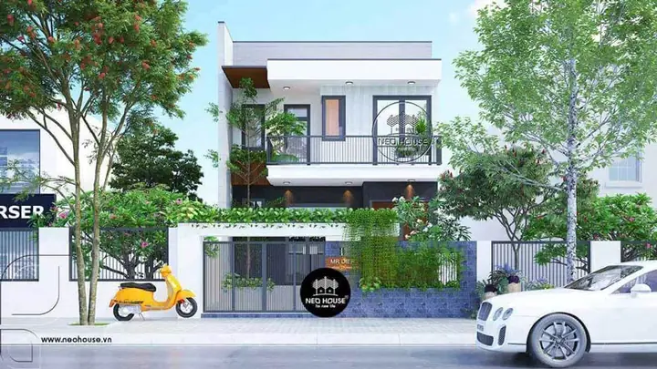 Mẫu Nhà Phố Đẹp 2 Tầng Mặt Tiền 7m Hiện Đại