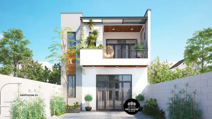 Mẫu Nhà Phố Đẹp 2 Tầng Mặt Tiền 7m Hiện Đại