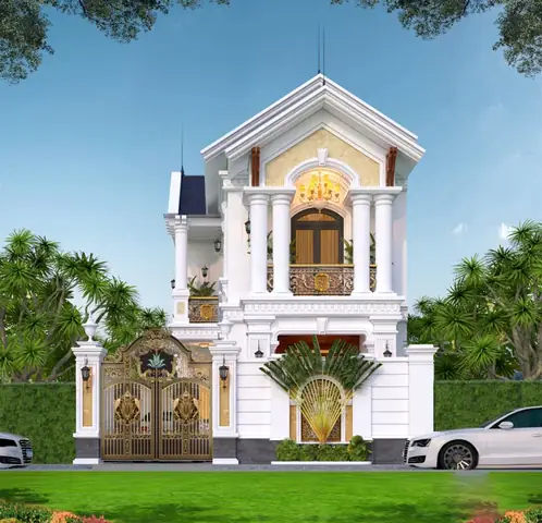 Mẫu Nhà Phố Mặt Tiền Nhà Phố 7m 2 Tầng Tân Cổ Điển