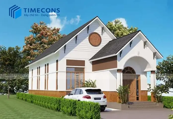 Thiết Kế Nhà Ống 1 Tầng 3 Phòng Ngủ Có Gara