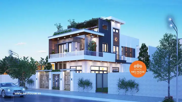 Mẫu Thiết Kế Nhà Ống Hiện Đại 2 Tầng 80m2 Độc Đáo