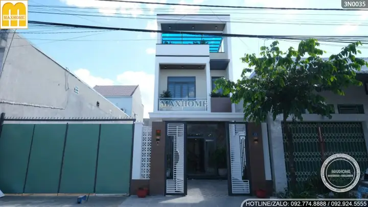 Đơn Giá Thi Công Trọn Gói Nhà Ống 3 Tầng Có Sân Trước: