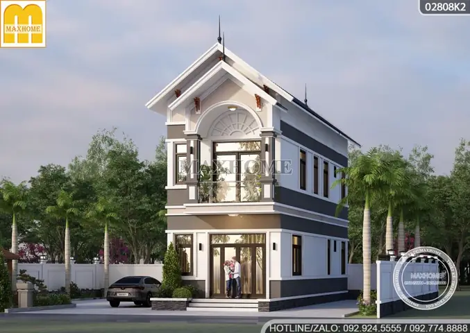 Mẫu Nhà Ống 2 Tầng Mái Thái Mặt Tiền 6m 3 Phòng Ngủ