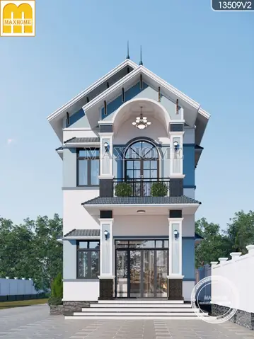 Mẫu Nhà Ống 2 Tầng Mái Thái Mặt Tiền 6m 3 Phòng Ngủ