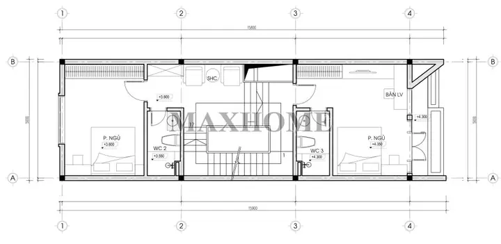 Mẫu Nhà Ống Ngang 5m