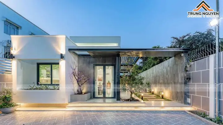 Mẫu Nhà Phố 1 Tầng Hiện Đại Mẫu Nhà Phố 1 Tầng Hiện Đại