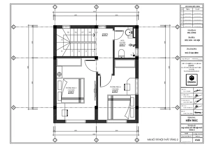 Mặt Bằng Công Năng Nhà Phố Hiện Đại Kích Thước 5×20 Tại Hòa Bình