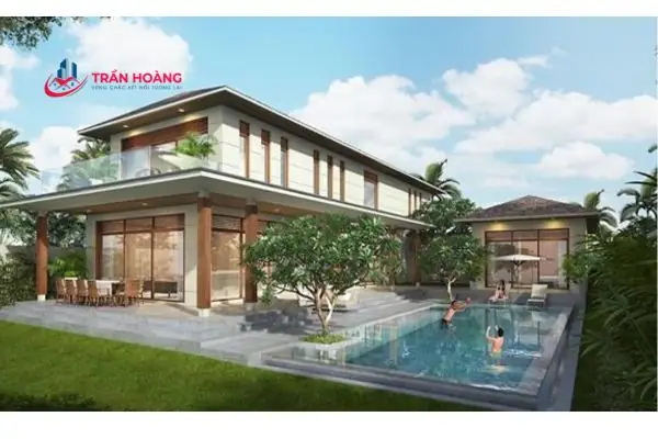 Nhà Vườn 2 Tầng Với Bể Bơi Lớn Nhà Vườn 2 Tầng Với Bể Bơi Lớn