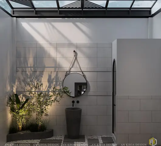 Nội Thất Phòng Vệ Sinh Ngăn Nắp Trong Thiết Kế Nội Thất Nhà 2 Tầng