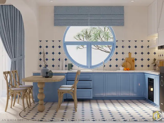 Thiết Kế Nội Thất Phòng Bếp Ăn Nhà 2 Tầng