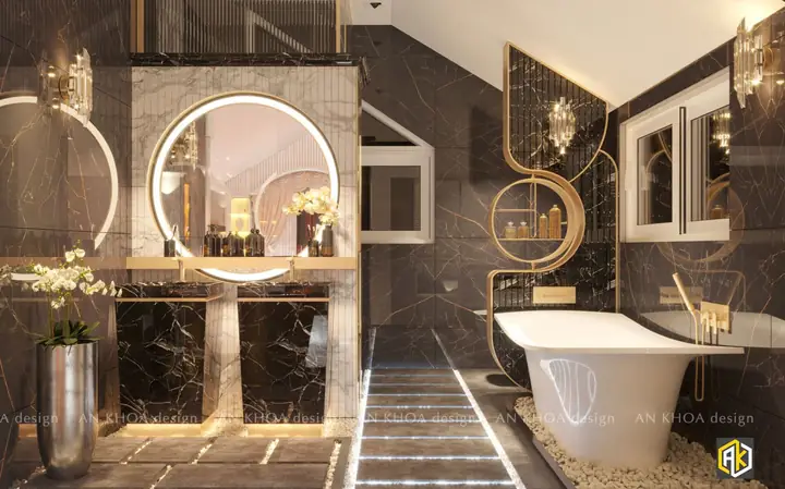 Thiết Kế Nội Thất Phòng Tắm Nhà Ống 2 Tầng - Mẫu 5