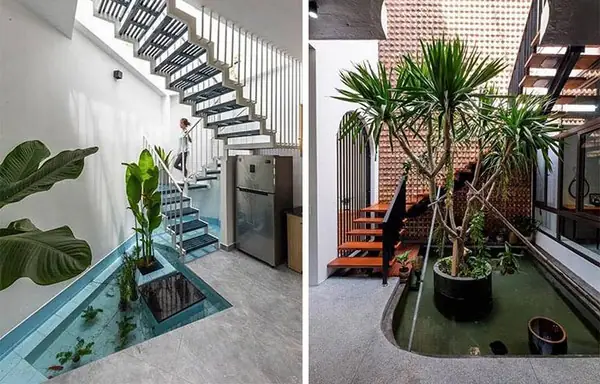 Làm Bể Cá Dưới Gầm Cầu Thang Tốt Hay Xấu