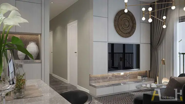 Thiết Kế Nội Thất Phòng Khách Nhà Phố 1 Tầng