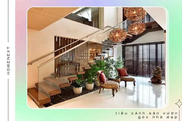 🏵️2.4.tiểu Cảnh Sân Vườn Cầu Thang Hiện Đại