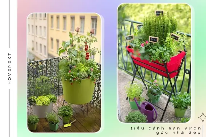 🏵️2.6.tiểu Cảnh Sân Vườn Trên Ban Công