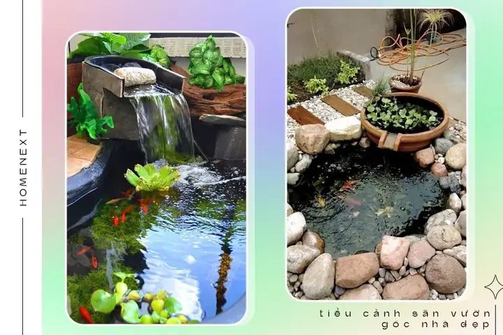 🏵️2.5.tiểu Cảnh Hồ Cá Đặc Sắc Sinh Động