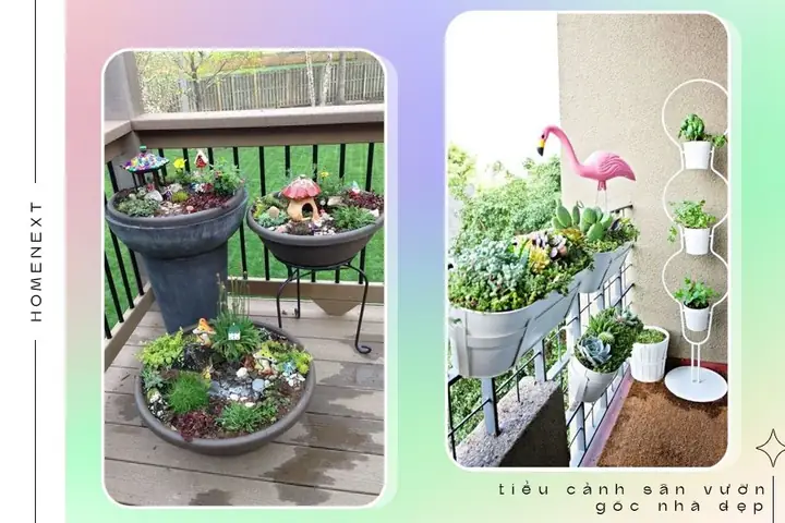 🏵️2.6.tiểu Cảnh Sân Vườn Trên Ban Công