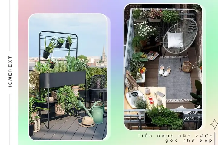 🏵️2.6.tiểu Cảnh Sân Vườn Trên Ban Công