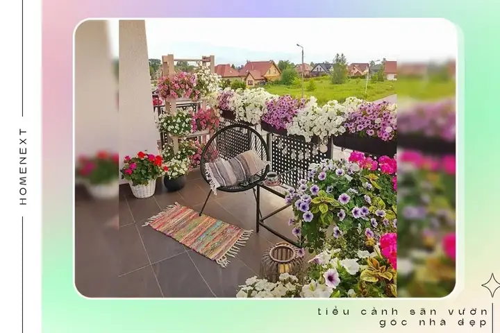 🏵️2.6.tiểu Cảnh Sân Vườn Trên Ban Công