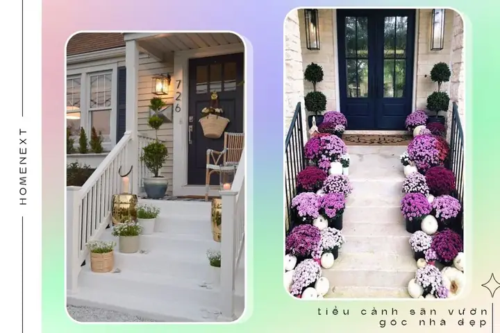 🏵️2.4.tiểu Cảnh Sân Vườn Cầu Thang Hiện Đại