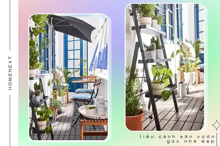 🏵️2.6.tiểu Cảnh Sân Vườn Trên Ban Công