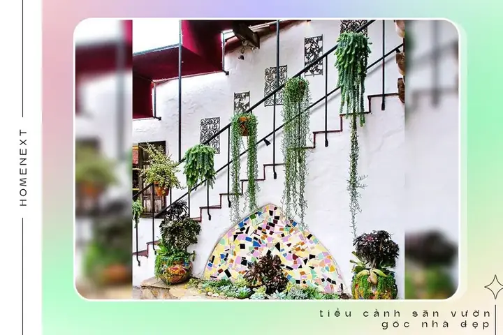 🏵️2.4.tiểu Cảnh Sân Vườn Cầu Thang Hiện Đại