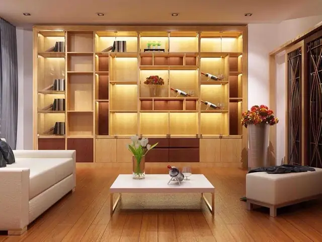 Mẫu 4: Trang Trí Phòng Khách Nhà Cấp 4 Với Tủ Kệ