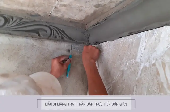 #1 Phào Chỉ Xi Măng Đắp Trực Tiếp