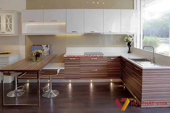 Báo Giá Tủ Bếp Gỗ Công Nghiệp Chữ L