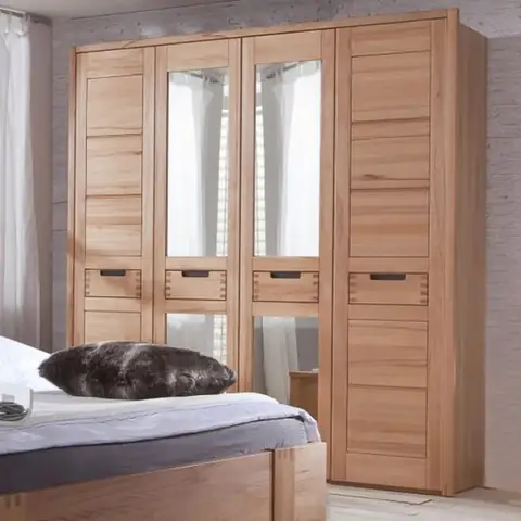 Mẫu Tủ Quần Áo 4 Buồng Gỗ Tự Nhiên Gỗ Óc Chó 4 Buồng