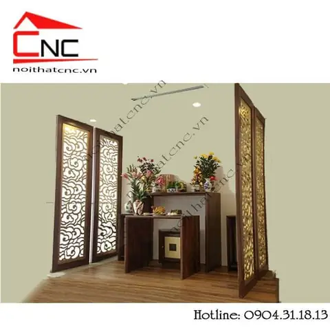 Mẫu Vách Ngăn Cnc Phòng Thờ Đẹp, Sang Trọng.
