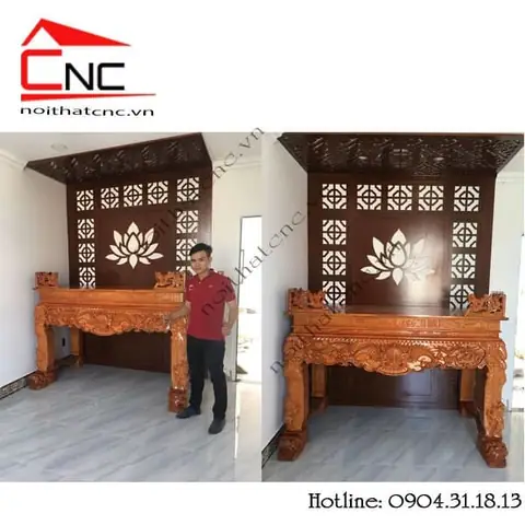 Mẫu Vách Ngăn Cnc Phòng Thờ Đẹp, Sang Trọng.