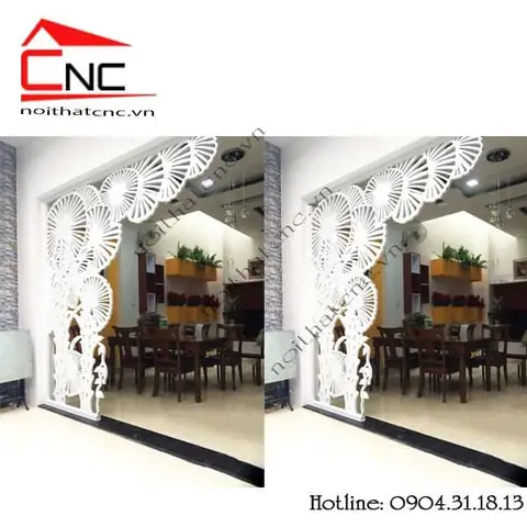 Mẫu Vách Ngăn Cnc Phòng Khách Đẹp Hiện Đại.