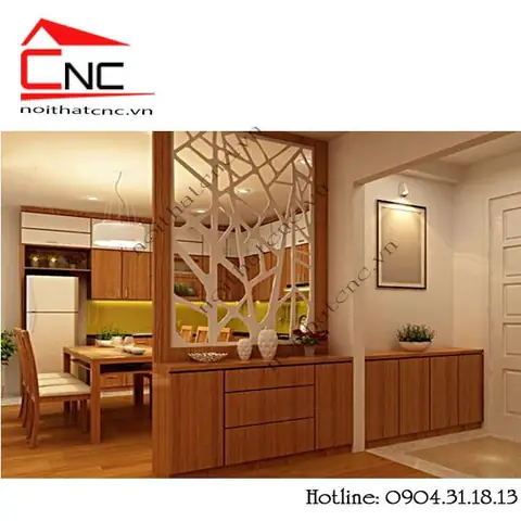 Mẫu Vách Ngăn Cnc Phòng Bếp Đẹp Cho Căn Hộ.