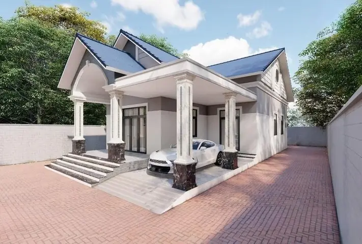 Mẫu Nhà Cấp 4 Mái Thái Ở Nông Thôn