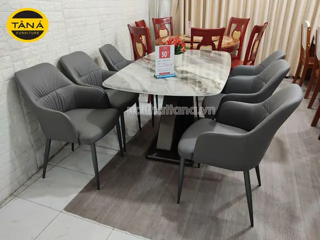 Bộ Bàn Ăn 6 Ghế Giá Rẻ Đẹp,hiện Đạicao Cấp Nhập Khẩu Đài Loan