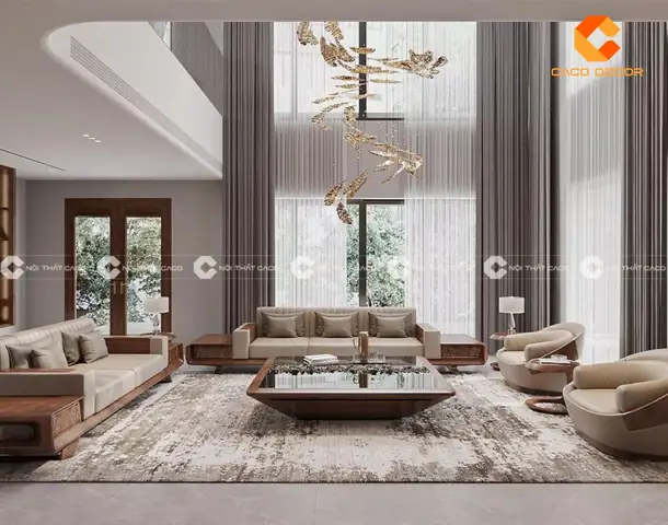 Mẫu Bàn Ghế Sofa Phòng Khách Rộng Lớn “siêu Sang”