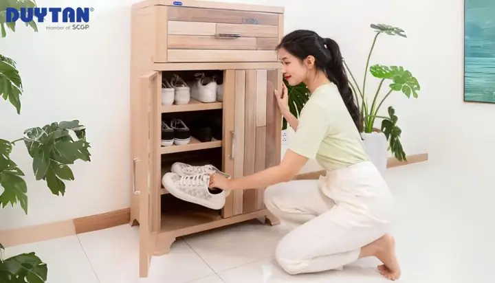 Tủ Nhựa Đựng Giày Có Cấu Trúc Thông Minh, Sắp Xếp Khoa Học