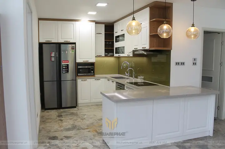 So Sánh Tủ Bếp Nhôm Kính Và Tủ Bếp Gỗ Công Nghiệp