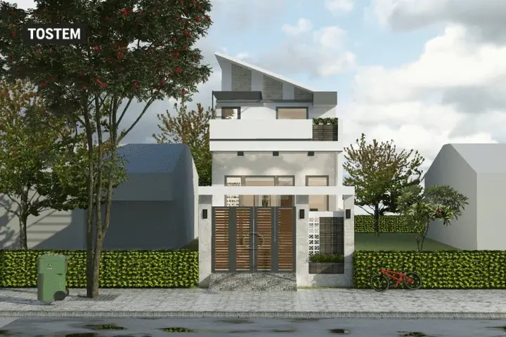 Mẫu Nhà Ống 1 Tầng Mặt Tiền 4m