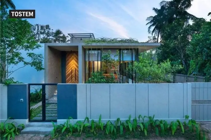 Mẫu Nhà Ống 1 Tầng Phong Cách Rustic